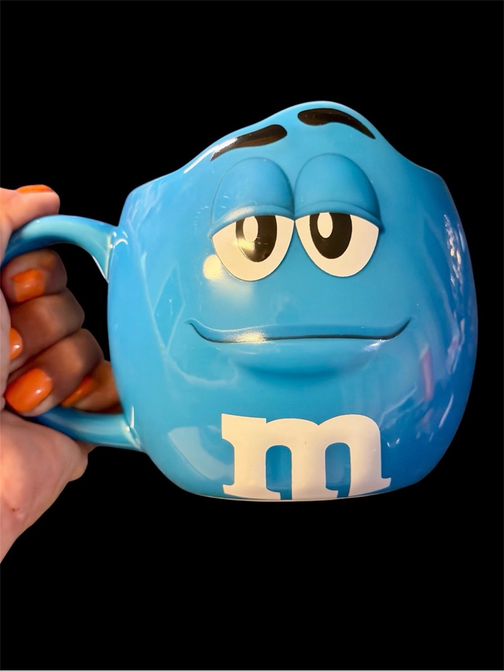 M&M'S Blue Character 3D Sculpted Ceramic Mug Extra Large 24 oz 2023 Mars